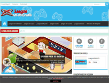 Tablet Screenshot of juegoswebgratis.net
